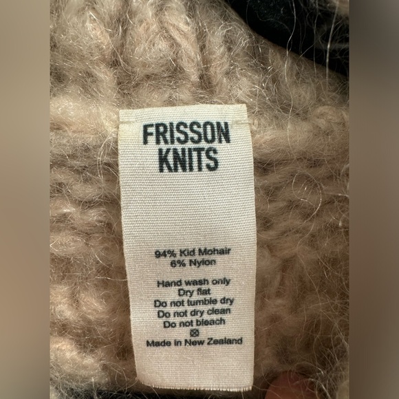 Frisson Knits Isabella sweater in nude buff - Picture 7 of 8